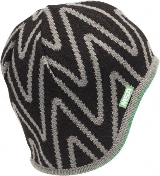 MSA - Universal Size, Black/Gray/Green, Underneath Hard Hat Winter Liner - Regular Length Length, 1 Layer - Exact Tool & Supply
