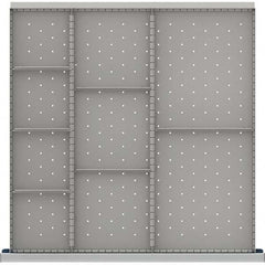 LISTA - 9-Compartment Drawer Divider Layout for 3.15" High Drawers - Exact Tool & Supply