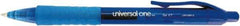 UNIVERSAL - Ball Tip Gel Roller Ball Pen - Blue - Exact Tool & Supply