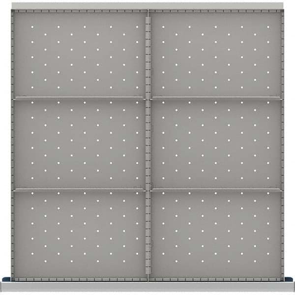 LISTA - 6-Compartment Drawer Divider Layout for 3.15" High Drawers - Exact Tool & Supply