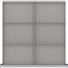 LISTA - 6-Compartment Drawer Divider Layout for 3.15" High Drawers - Exact Tool & Supply