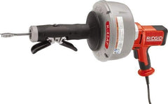 Ridgid - Electric Battery Drain Cleaning Machine - For 3/4" to 2-1/2" Pipe, 25' Cable - Exact Tool & Supply