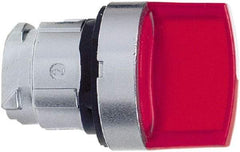 Schneider Electric - 22mm Mount Hole, 3 Position, Handle Operated, Selector Switch - Red, Maintained (MA), Illuminated, Shock, Vibration and Water Resistant - Exact Tool & Supply