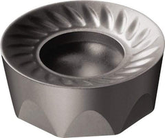 Sandvik Coromant - RCKT1906 PM Grade 1130 Carbide Milling Insert - AlTiCrN Finish, 6.35mm Thick, 19.05mm Inscribed Circle, 9.53mm Corner Radius - Exact Tool & Supply