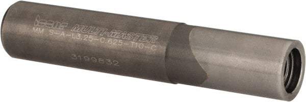 Iscar - Multimaster 5/8" 90° Stepped Shank Milling Tip Insert Holder & Shank - 0.6" Neck Diam, T10 Neck Thread, 3-1/4" OAL, Carbide MM S-A Tool Holder - Exact Tool & Supply
