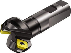 Sandvik Coromant - 3 Inserts, 1-1/4" Cut Diam, 1" Arbor Diam, 6.096mm Max Depth of Cut, Indexable Square-Shoulder Face Mill - 45° Lead Angle, 98mm High, R245-12T3.. Insert Compatibility, Series CoroMill 245 - Exact Tool & Supply