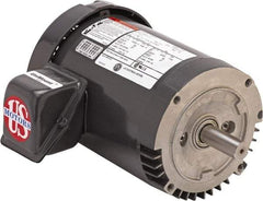 US Motors - 5 hp, TEFC Enclosure, No Thermal Protection, 1,755 RPM, 208-230/460 Volt, 60 Hz, Three Phase Premium Efficient Motor - Size 184 Frame, C-Face Mount, 1 Speed, Double Shielded Ball Bearings, 13.5-12.5/6.2 Full Load Amps, F Class Insulation - Exact Tool & Supply