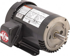 US Motors - 7-1/2 hp, TEFC Enclosure, No Thermal Protection, 3,525 RPM, 208-230/460 Volt, 60 Hz, Three Phase Premium Efficient Motor - Exact Tool & Supply