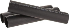 3M - 12" Long, 4:1, Polyolefin Heat Shrink Electrical Tubing - Black - Exact Tool & Supply