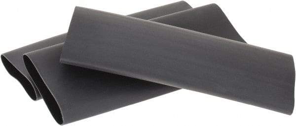 3M - 6" Long, 3:1, Polyolefin Heat Shrink Electrical Tubing - Black - Exact Tool & Supply