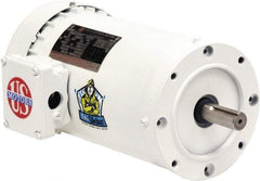 US Motors - 1 hp, TEFC Enclosure, No Thermal Protection, 1,725 RPM, 208-230/460 Volt, 60 Hz, Three Phase Premium Efficient Motor - Size 143 Frame, C-Face Mount, 1 Speed, Double Sealed Ball Bearings, 3.4-3.3/1.7 Full Load Amps, F Class Insulation - Exact Tool & Supply