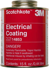 3M - 15 oz Can Brown Butyl Rubber Joint Sealant - 72°F Max Operating Temp, 12 min Tack Free Dry Time, Series 14853 - Exact Tool & Supply