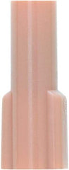 3M - 22 to 18 AWG, Vinyl, Partially Insulated, Female Wire Disconnect - 1/4 Inch Wide Tab, Red, RoHS 2011/65/EU Compliant - Exact Tool & Supply