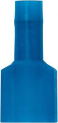 3M - 16 to 14 AWG, Vinyl, Partially Insulated, Female Wire Disconnect - 1/4 Inch Wide Tab, Blue, RoHS 2011/65/EU Compliant - Exact Tool & Supply