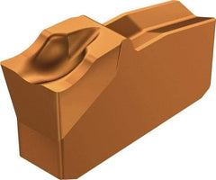 Sandvik Coromant - R151.240 5E 1145 Grade, 0.1575" Cutting Width, Carbide Cutoff Insert - 5° Right Hand Lead Angle, 0.0079" Cnr Rad, TiAlN/AlCr2O3 Coated - Exact Tool & Supply