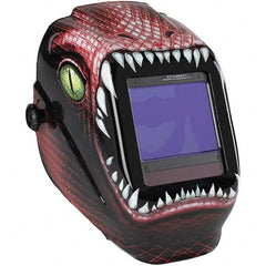 Jackson Safety - 3-1/4 Inch Wide x 4 Inch High Window, Shade 5 to 13, Auto Darkening Lens, Fixed Front Welding Helmet - Exact Tool & Supply