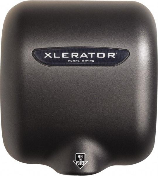 Excel Dryer - 1500 Watt Graphite & Zinc Die-Cast Finish Electric Hand Dryer - 100/120 Volts, 12.5 Amps, - Exact Tool & Supply