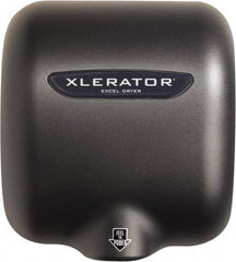 Excel Dryer - 1500 Watt Graphite & Zinc Die-Cast Finish Electric Hand Dryer - 100/120 Volts, 12.5 Amps, - Exact Tool & Supply