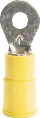 3M - 12-10 AWG Partially Insulated Crimp Connection Circular Ring Terminal - #10 Stud, 1.03" OAL x 0.38" Wide, Copper Contact - Exact Tool & Supply