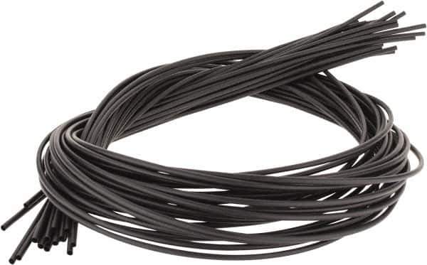 3M - 48" Long, 2:1, Polyolefin Heat Shrink Electrical Tubing - Black - Exact Tool & Supply