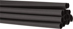 3M - 48" Long, 2:1, Polyolefin Heat Shrink Electrical Tubing - Black - Exact Tool & Supply