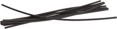 3M - 6" Long, 2:1, Polyolefin Heat Shrink Electrical Tubing - Black - Exact Tool & Supply