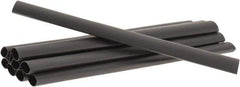3M - 6" Long, 2:1, Polyolefin Heat Shrink Electrical Tubing - Black - Exact Tool & Supply