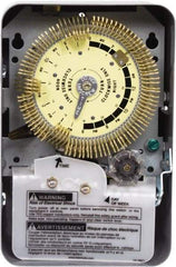 Intermatic - 24 hr with Day Skipper Indoor Analog Electromechanical Timer - 96 On/Off per Day, 480 VAC, 60 Hz, - Exact Tool & Supply