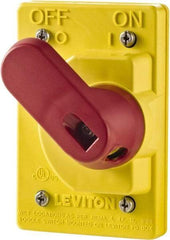 Leviton - Electrical Outlet Box Valox Switch Cover - Includes Manual Motor Starters - Exact Tool & Supply