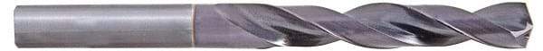 Accupro - 12.5mm 140° Solid Carbide Jobber Drill - AlTiN Finish, Right Hand Cut, 138mm OAL - Exact Tool & Supply