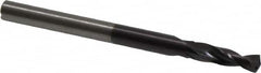 Accupro - 4.5mm 140° Spiral Flute Solid Carbide Screw Machine Drill Bit - Exact Tool & Supply