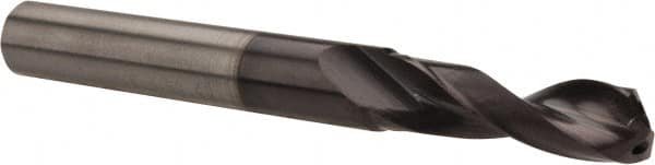 Accupro - 17mm 140° Spiral Flute Solid Carbide Taper Length Drill Bit - Exact Tool & Supply
