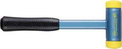 Wiha - 1-9/16" Face Diam Polyurethane Dead Blow Hammer - 15-1/8" OAL, Steel with Cushion Grip Handle - Exact Tool & Supply