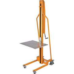 Wesco Industrial Products - 220 Lb Capacity, 59" Lift Height, Manual Steel Manually Operated Lift - Exact Tool & Supply
