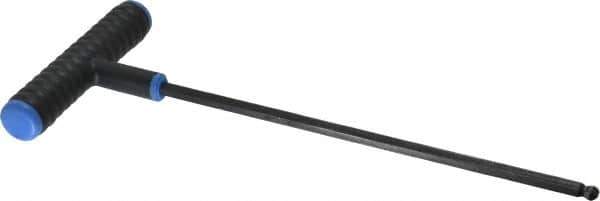 Eklind - 6mm Hex, T-Handle Cushion Grip, Ball End Hex Key - 9" OAL, Metric System of Measurement - Exact Tool & Supply