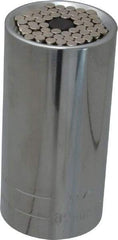 Gator Grip - 1/2" Drive, 7/16" Socket, Self Adusting Socket - 6 Points, 3-1/2" OAL - Exact Tool & Supply