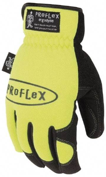 Ergodyne - Size L (9) Amara General Protection Work Gloves - For General Purpose, Uncoated, Gauntlet Cuff, Full Fingered, Black, Paired - Exact Tool & Supply