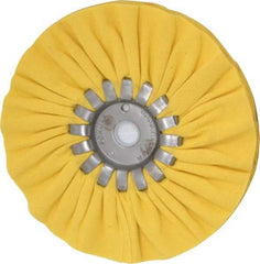 Made in USA - 6" Diam x 1/2" Thick Unmounted Buffing Wheel - 14 Ply, Bias Cut, 5/8" Arbor Hole - Exact Tool & Supply