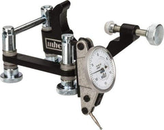 Fowler - 0.0005" Graduation, 0.06" Max Meas, 0-15-0 Dial Reading, Indicator & Base Kit - 1-1/2" Dial Diam - Exact Tool & Supply
