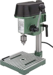 Enco - 4-5/16" Swing, Step Pulley Drill Press - 3 Speed, Single Phase - Exact Tool & Supply