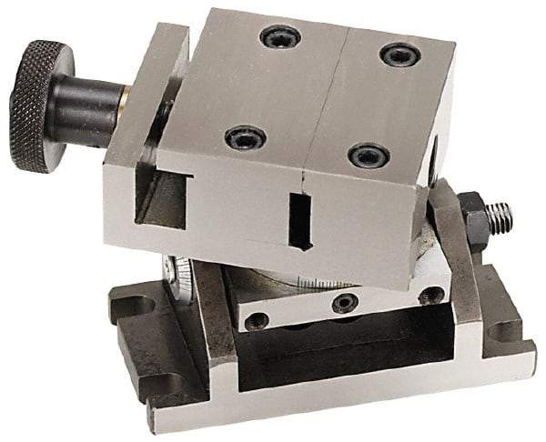 Value Collection - 2-1/4" Jaw Width x 25/32" Jaw Height, 17/32" Jaw Capacity, Sine Vise - 5-5/8" OAL x 3-3/4" Overall Height - Exact Tool & Supply