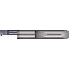 Micro 100 - Single Point Threading Tools; Thread Type: Internal ; Material: Solid Carbide ; Profile Angle: 60 ; Threading Diameter (Decimal Inch): 0.0600 ; Cutting Depth (Decimal Inch): 0.2000 ; Maximum Threads Per Inch: 64 - Exact Tool & Supply