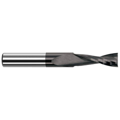 Harvey Tool - 1/8", 3/8" LOC, 1/8" Shank Diam, 1-1/2" OAL, 2 Flute Solid Carbide Square End Mill - Exact Tool & Supply
