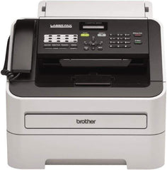 Brother - Silver Fax Machine - Use with Paper - Exact Tool & Supply
