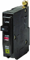 Square D - 30 Amp, 240 VAC, 1 Pole, Bolt On Miniature Circuit Breaker - 14-8 AWG - Exact Tool & Supply