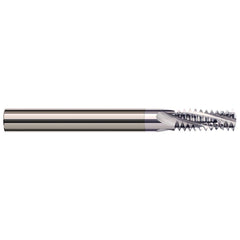 Harvey Tool - 6-32 Internal/External 32 TPI 1/8" Shank 3-Flute Solid Carbide Helical Flute Thread Mill - Exact Tool & Supply