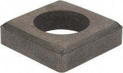 Hertel - 3/4" Inscribed Circle, Square External Turning Shim for Indexables - 3/16" Thick, ISSN Shim Style, Negative Rake, Neutral Cut - Exact Tool & Supply