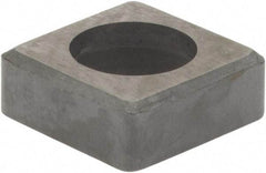 Hertel - 3/8" Inscribed Circle, Square External Turning Shim for Indexables - 1/8" Thick, ISSN Shim Style, Negative Rake, Neutral Cut - Exact Tool & Supply