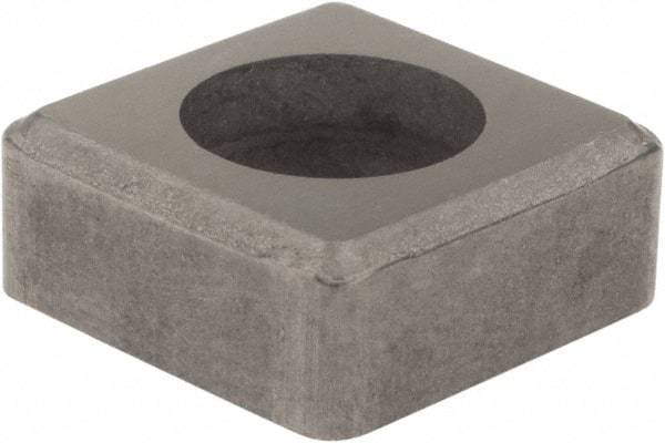 Hertel - 1/2" Inscribed Circle, Square External Turning Shim for Indexables - 3/16" Thick, ISSN Shim Style, Negative Rake, Neutral Cut - Exact Tool & Supply