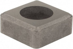 Hertel - 1/2" Inscribed Circle, Square External Turning Shim for Indexables - 3/16" Thick, ISSN Shim Style, Negative Rake, Neutral Cut - Exact Tool & Supply